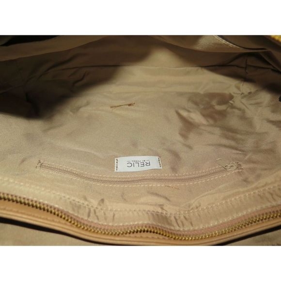 Relic By Fossil RLH0908235 Camel Brown Joni Double Shoulder Bag Purse - Picture 6 of 8